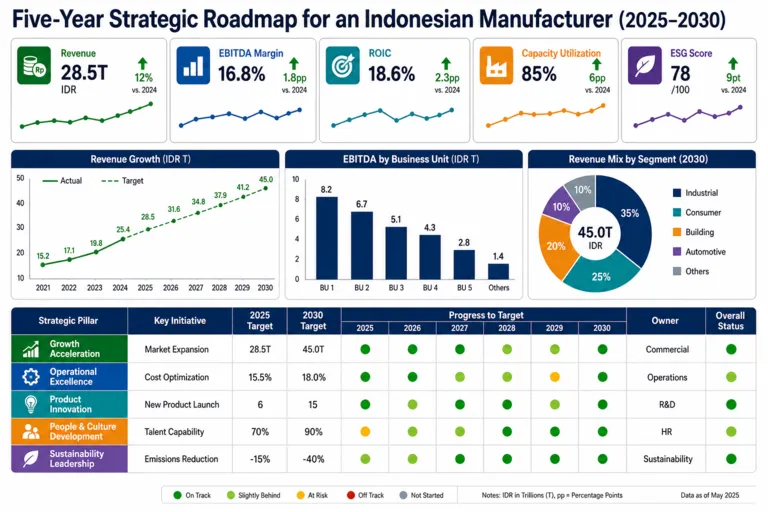 Dashboard — Strategic Roadmap Development: Guiding Corporate Growth in Indonesia