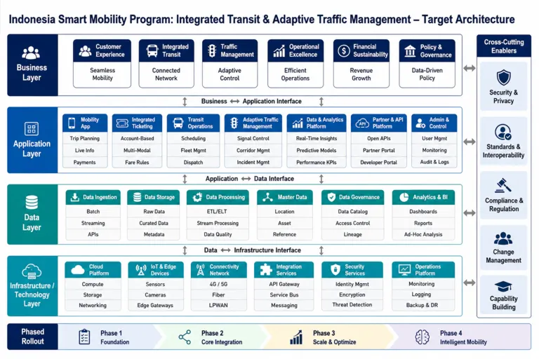 Architecture — Smart Mobility Revolution: Improving Urban Transport Efficiency in Indonesia