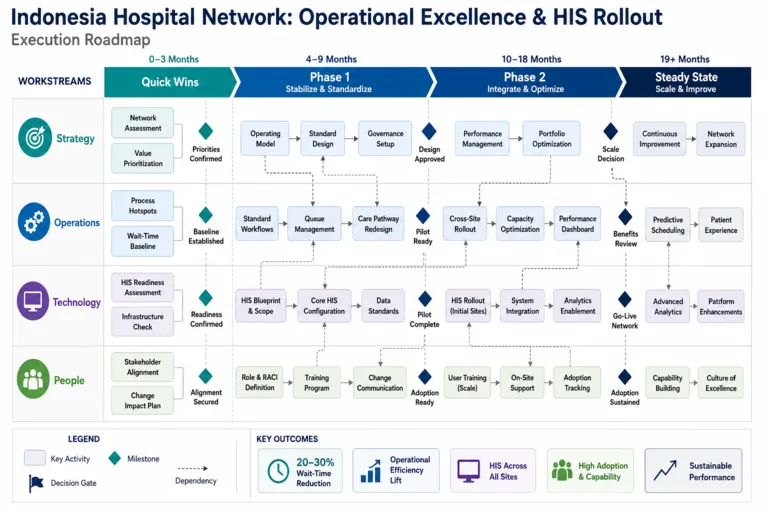Roadmap — Healthcare Operational Excellence: Streamlining Hospital Management and Patient Care in Indonesia
