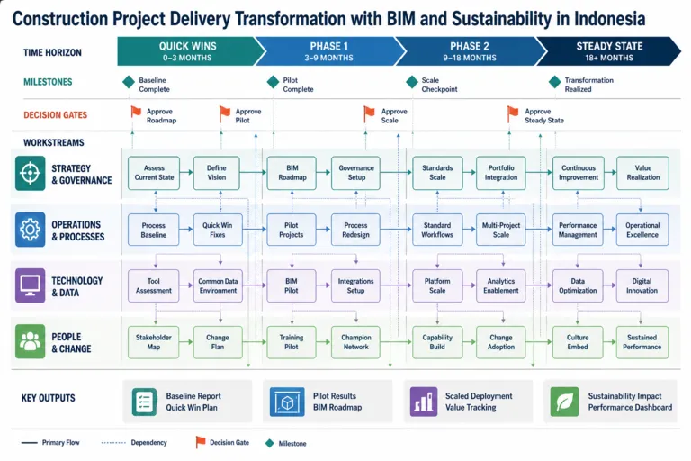 Roadmap — Construction Transformation: Enhancing Efficiency and Sustainability in Indonesia