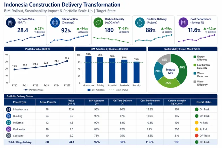 Dashboard — Construction Transformation: Enhancing Efficiency and Sustainability in Indonesia
