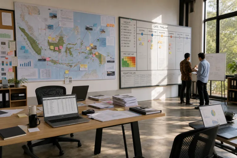 Build a Confident Indonesia Market-entry Feasibility Study: Data, Assumptions, and Go/No-go Gates